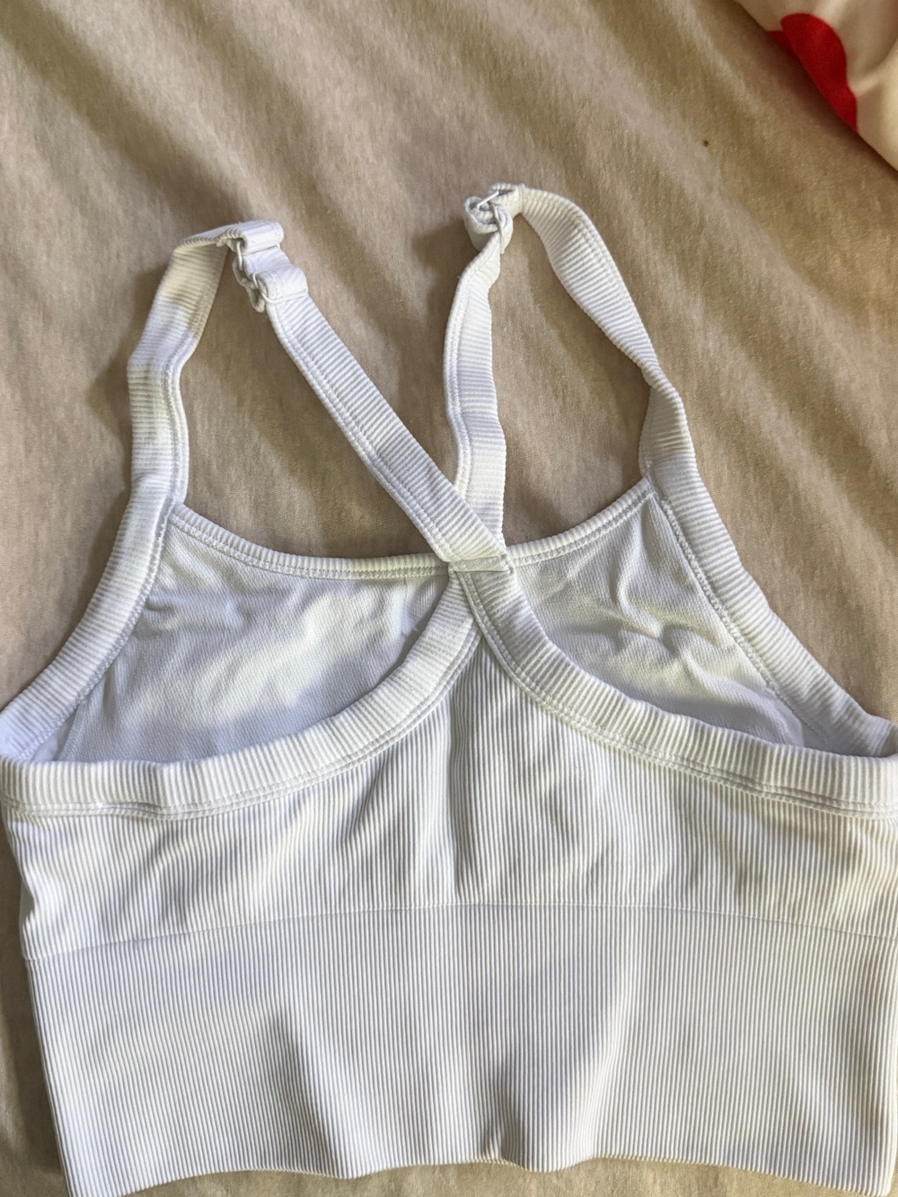 ALO White Ribbed Tank - Picture 3 of 3